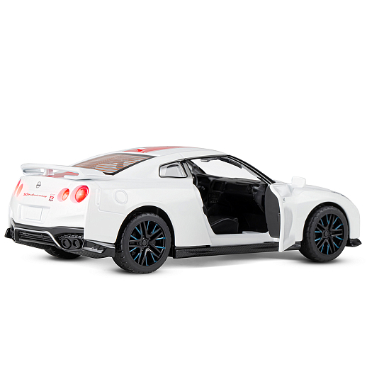 ТМ "Автопанорама" Машинка металлическая 1:32 Nissan GT-R (R35), белый, откр. двери, свет, звук, инерция в/к 17,5*13,5*9 см в Джамбо Тойз #13