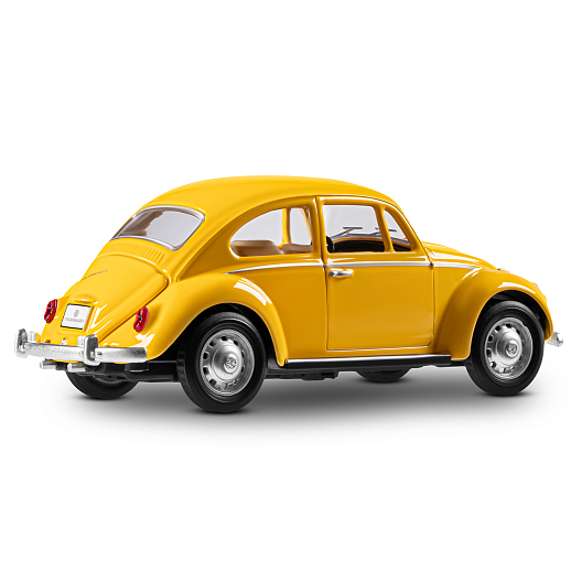 ТМ "Автопанорама" Машинка металлическая, 1:28 Volkswagen Classical Beetle 1967, желтый, откр. двери и багажник, свет, звук, инерция, в/к 17,5*12,5*6,5 см в Джамбо Тойз #11