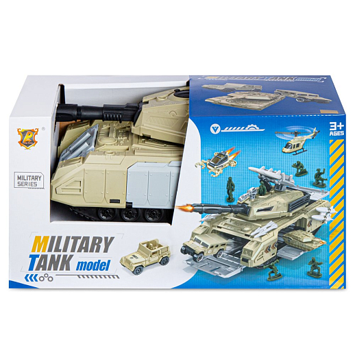 Боевая машина-гараж с транспортом, 2 машинки в комплекте, откидываются борта и люки, в/к 28,7*12,9*14,7 см в Джамбо Тойз #4