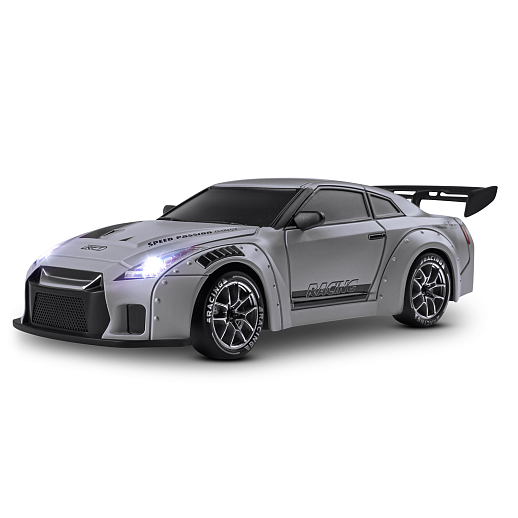 Р/у машинка для дрифта М1:24,2.4GHz,4WD,сменные шины 4шт., конусы 8шт.,свет,с аккум.,цвет серый,в/к 24,5*11,5*19см в Джамбо Тойз #12