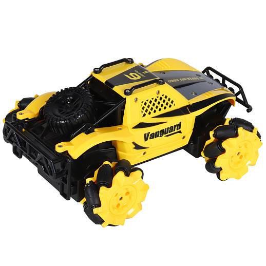 AUTODRIVE Р/У Внедорожник с боковым ходом, М1:15, 2,4GHz, 5 каналов, вращение 360, дэмо, зар/у., цвет желтый, в/к 32,5*18*15,5 см в Джамбо Тойз #5