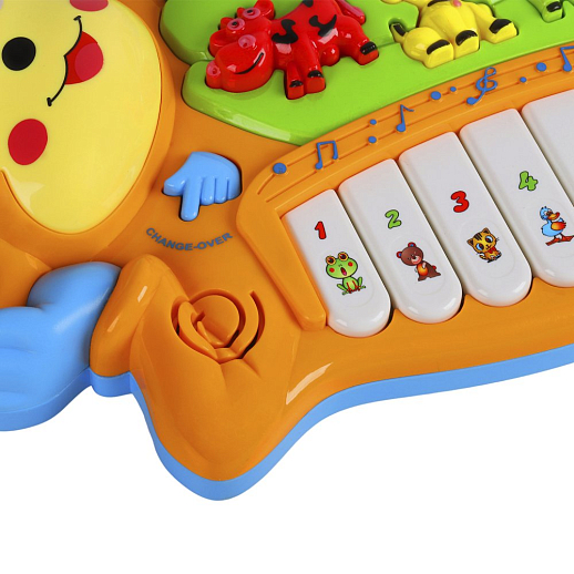 Музыкальная игрушка Пианино детское "Обезьяна" Smart Baby, развивающее, обучающее, цвет коричневый, 42 звука, мелодии, стихи, в/к 35x6,4x23,5 см в Джамбо Тойз #4