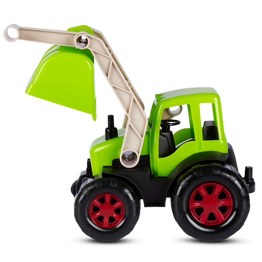 ТМ "Компания Друзей" Трактор с ковшом салатовый, в сетке 33х16х16 см в Джамбо Тойз #5