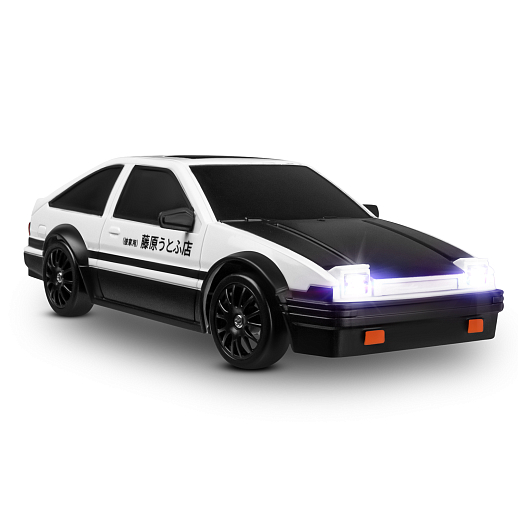 Р/у машина для дрифта М1:26,2.4GHz,4WD,сменные шины 4шт., конусы 4шт., свет,с аккум.,цвет белый с черн.,в бел.кор. 22*13,8*11,8см в Джамбо Тойз #11