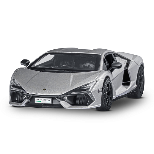 ТМ "Автопанорама" Машинка металл. 1:32 Lamborghini Revuelto, серый, инерция, откр. двери, в/к 17,5*12,5*6,5 см в Джамбо Тойз #5