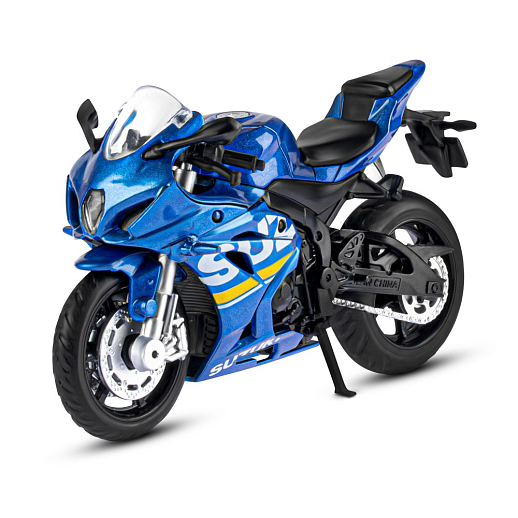 ТМ "Автопанорама" Мотоцикл металлический 1:18 SUZUKI GSХ-R1000, синий, свободный ход колес, в/к 9,2 х 4,5 х 14 см в Джамбо Тойз #4