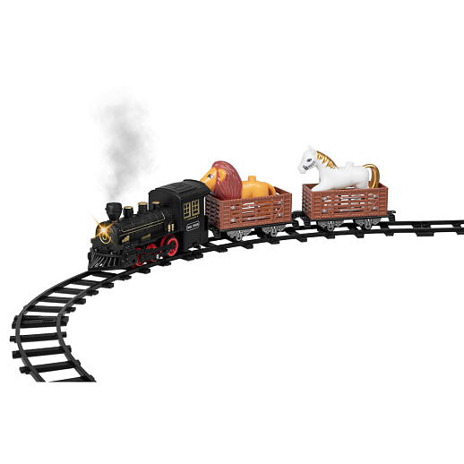 Железная дорога на бат. 15 дет. свет, звук, пар в/к 37,0*9,0*20,0 см в Джамбо Тойз #10