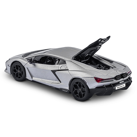 Игрушка для детей: Машинка металлическая, 1:24 Lamborghini, цвет серый, свет, звук, свободный ход колес, артикул JB1251763 в Джамбо Тойз #14