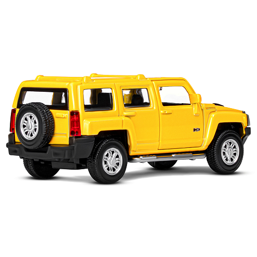 ТМ "Автопанорама" Машинка металлическая 1:43  Hummer H3, желтый, откр. двери, инерция, в/к 17,5*12,5*6,5 см в Джамбо Тойз #7