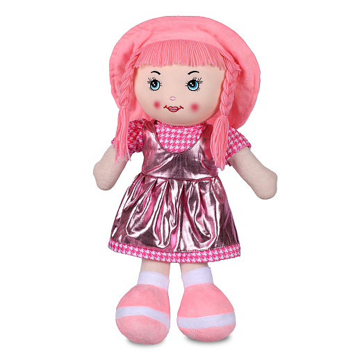 ТМ "Amore Bello" Кукла мягкая на бат., фразы на русском языке, стихотворение, песенка, 55 см, розовый тип 2 в/п в Джамбо Тойз