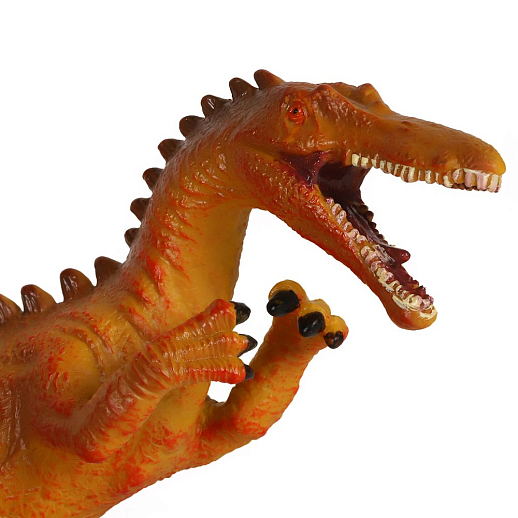 ТМ "КОМПАНИЯ ДРУЗЕЙ", серия "Животные планеты Земля". Динозавр с чипом, звук - рёв животного, эластичная поверхность с шероховатостями, мягкий наполнитель, бирка, 25.5X11.0X13.5 в Джамбо Тойз #4