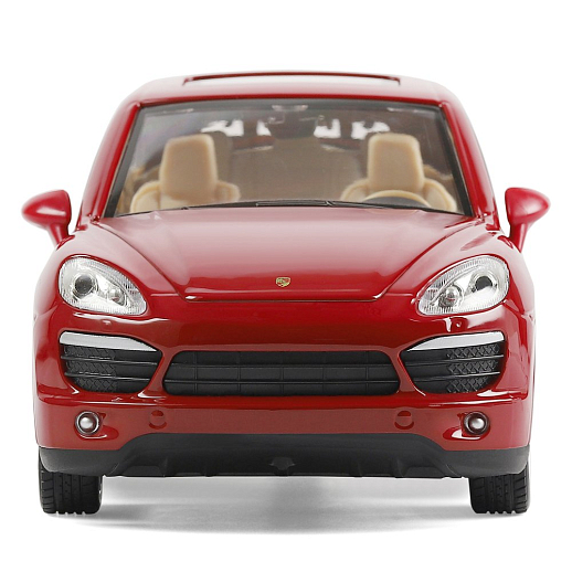 ТМ "Автопанорама"  Машинка металл. 1:24 Porsche Cayenne S, бордовый, свободный ход колес, откр. двери, капот и багажник, в/к 24,5*12,5*10,5 см в Джамбо Тойз #6