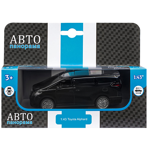 ТМ "Автопанорама" Машинка металлическая 1:43 Toyota Alphard, черный, откр. двери, инерция, в/к 17,5*12,5*6,5 см в Джамбо Тойз #5