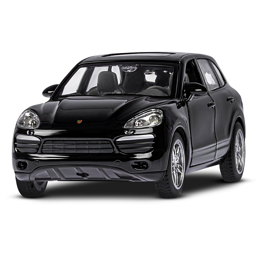 ТМ "Автопанорама" Машинка металлическая 1:32 Porsche Cayenne S, черный, свет, звук, откр. двери и багажник, инерция, в/к 17,5*13,5*9 см в Джамбо Тойз #5