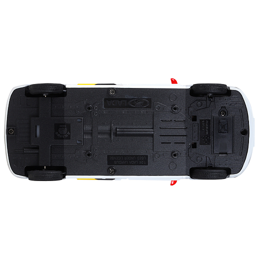 Машинка металлическая Яндекс GO, инерционная, коллекционная модель 1:24 LADA LARGUS, цвет белый, открываются 4 двери, капот, багажник, свет, звук, в/к 24,5*12,5*10,5 см в Джамбо Тойз #15