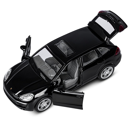ТМ "Автопанорама" Машинка металлическая 1:32 Porsche Cayenne S, черный, свет, звук, откр. двери и багажник, инерция, в/к 17,5*13,5*9 см в Джамбо Тойз #13