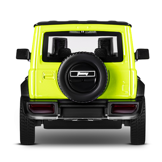 Машинка металлическая 1:32 Suzuki Jimny 2018, зеленый, тюнинг, откр. двери, свободный ход колес, в/к 23,5*10*4 см в Джамбо Тойз #11