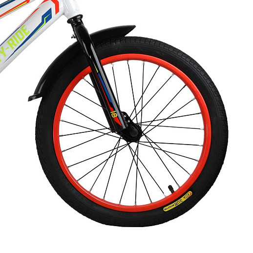 Детский велосипед City-Ride Spark , рама сталь , диск 18 сталь , крылья пластик, страх.колеса, цвет Белый в Джамбо Тойз #4