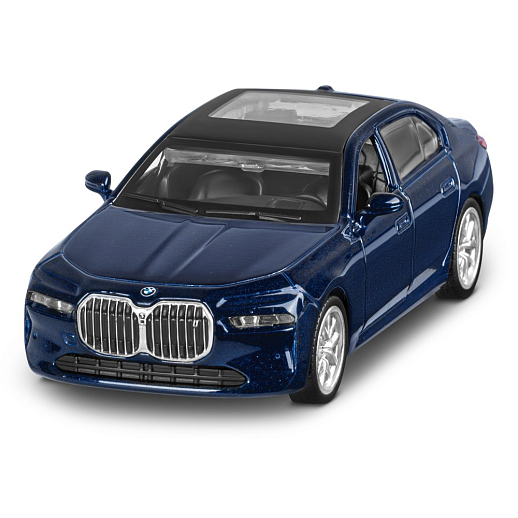 ТМ "Автопанорама" Машинка металл. 1:47 BMW I7, голубой, инерция, откр. двери, в/к 17,5*12,5*6,5 см в Джамбо Тойз #7