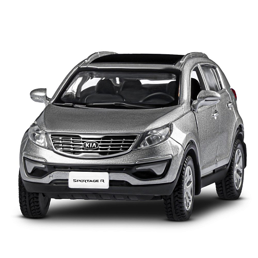 ТМ "Автопанорама" Машинка металлическая 1:39 KIA SPORTAGE R, серебряный, откр. двери, инерция, 17,5*12,5*6,5 см в Джамбо Тойз #4