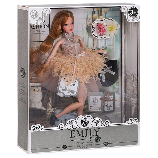 Кукла "Принцесса"  с шарнирными руками и ногами, в комплекте домашний питомец, аксессуары, в/к 28х6,5х32,5 см в Джамбо Тойз #3