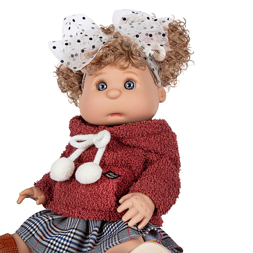 Кукла 40 см, в бордовой кофте с юбочкой ,в/к 22,5*13,5*44 см в Джамбо Тойз #5