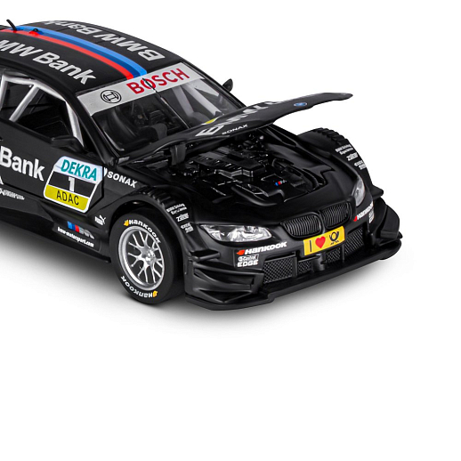 ТМ "Автопанорама" Машинка металлическая 1:32 BMW M3 DTM, черный, свет, звук, откр. двери и капот, в/к 17,5*13,5*9 см в Джамбо Тойз #19