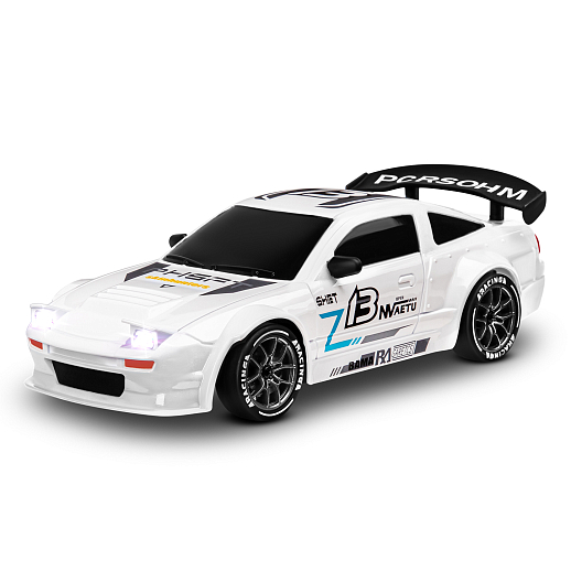 Р/у машинка для дрифта М1:24,2.4GHz,4WD,сменные шины 4шт., конусы 8шт.,свет,с аккум.,цвет белый,в/к 22,5*22,5*7,5см в Джамбо Тойз #12