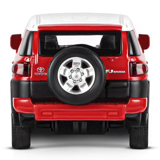 ТМ "Автопанорама" Машинка металлическая  1:32 Toyota FJ Cruiser, красный, свет, звук, откр. двери, инерция, в/к 17,5*13,5*9 см в Джамбо Тойз #12