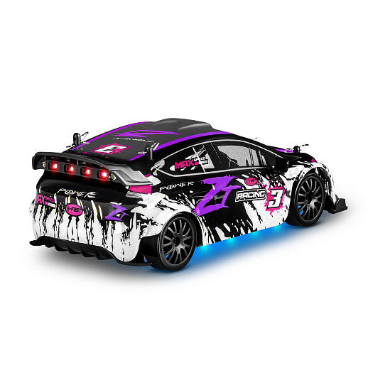 Р/У Машина для дрифта,1:24,2.4GHz,4WD,свет,с аккум, цвет фиол./черн./красн., в/к 28*8*22,5см в Джамбо Тойз #5
