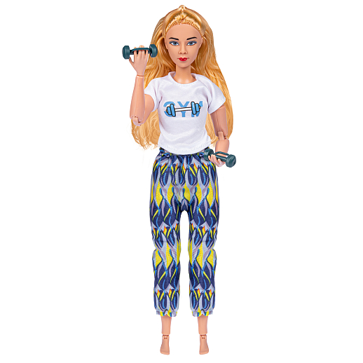 Кукла с гантелями и скамьей, в/к 23*6*31,5 см в Джамбо Тойз #5