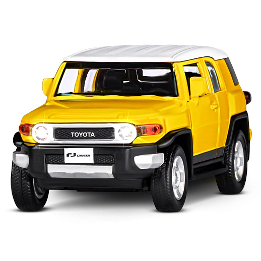 ТМ "Автопанорама" Машинка металлическая 1:32  Toyota FJ Cruiser, желтый, свет, звук, откр. двери, инерция, в/к 17,5*13,5*9 см в Джамбо Тойз #5
