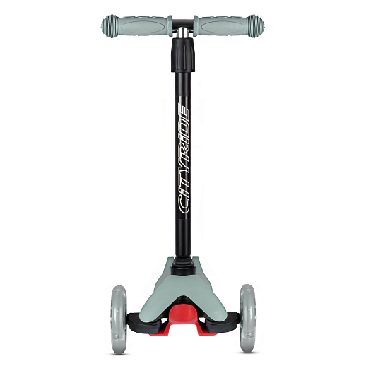 Трехколесный самокат CITY-RIDE, колеса PVC 110/76 со светодиодами, розовый, пакет в Джамбо Тойз #4