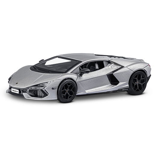 Игрушка для детей: Машинка металлическая, 1:24 Lamborghini, цвет серый, свет, звук, свободный ход колес, артикул JB1251763 в Джамбо Тойз #2