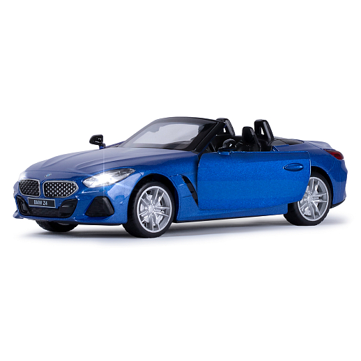 ТМ "Автопанорама" Машинка металлическая 1:30 BMW Z4 M40i, синий, свет, звук,откр. двери, инерция, в/к 18*13,5*9 см в Джамбо Тойз #8