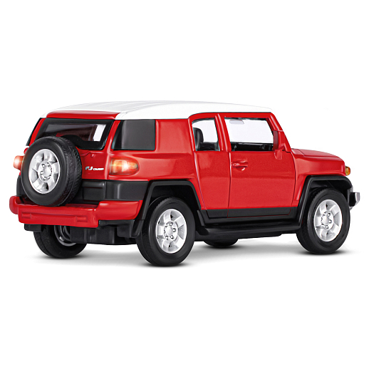 ТМ "Автопанорама" Машинка металлическая  1:32 Toyota FJ Cruiser, красный, свет, звук, откр. двери, инерция, в/к 17,5*13,5*9 см в Джамбо Тойз #10