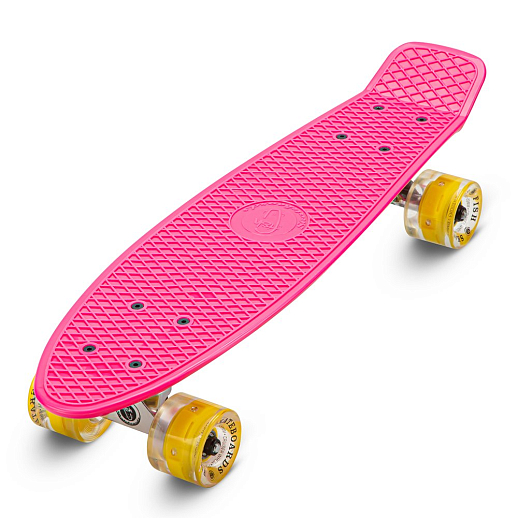 Скейтборд Fish, дека PP р-р 22"х6", колеса 60х45мм 78А, PU, LED, ABEC-7, подвеска алм.3,25" в/п в Джамбо Тойз #3