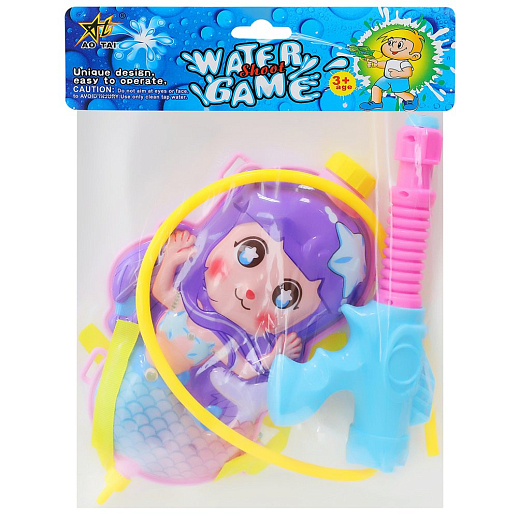 Водный пистолет с рюкзаком "Русалка", фиолетовый, в/п 32,5*19*6,5 см в Джамбо Тойз #2