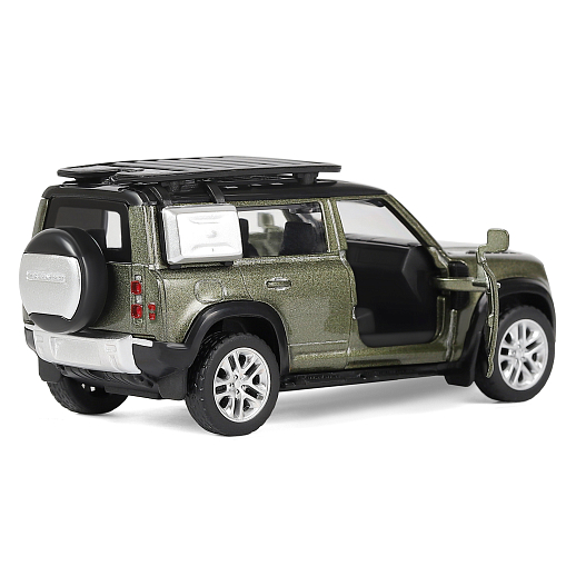 ТМ "Автопанорама" Машинка металл. 1:43 2020 Land Rover Defender 110, оливковый, инерция, откр. двери, в/к 17,5*12,5*6,5 см в Джамбо Тойз #7