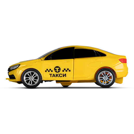 AUTODRIVE_LADA Vesta_машинка-робот фрикционная,13см,одной кнопкой трансформируется в робота,желтая,в/к 13,5*6,5*5,5 см в Джамбо Тойз #5