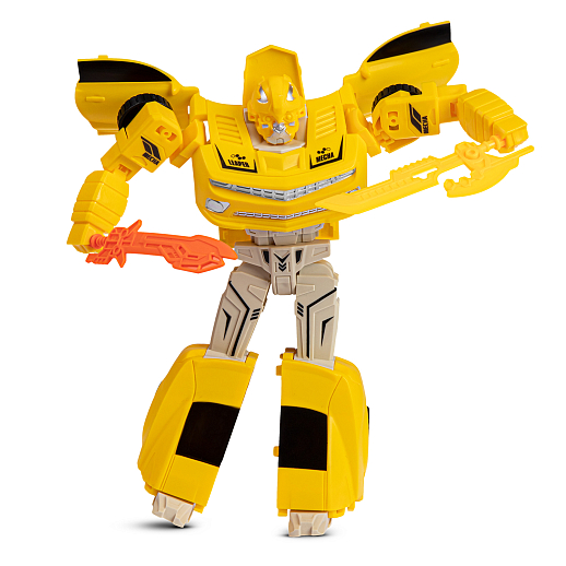 Робот-трансформер, трансформация в машинку, цвет желтый, в/к 22*7*27см в Джамбо Тойз #7