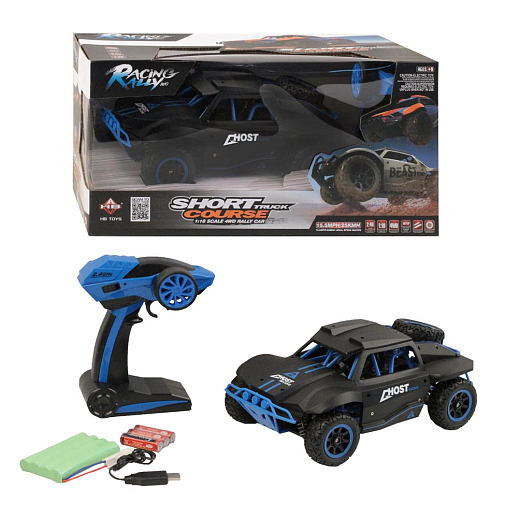 Р/У Суперскоростная Машинка  М1:18 (25 км/ч), 2.4Gz, полный привод, профессиональ. ПУ, 4 канала: вперед/назад, повороты, с заряд, в/к 40*23*20 см в Джамбо Тойз