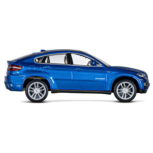 ТМ "Автопанорама" Машинка металлическая 1:32 BMW X6, синий, свет, звук, откр. двери, капот и багажник, инерция, в/к 17,5*13,5*9 см в Джамбо Тойз #9
