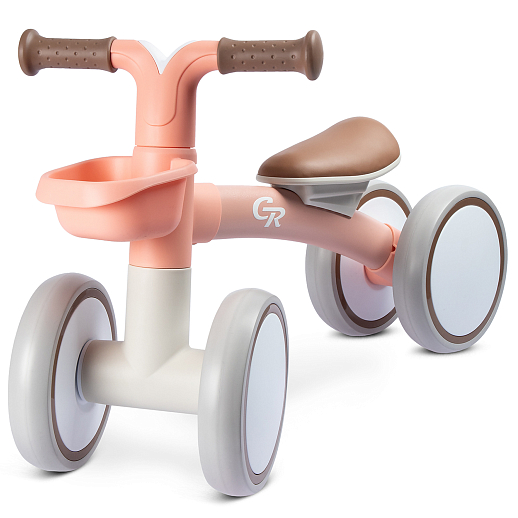 Игрушка, несущая на себе массу тела ребенка, предназначенная для езды: "Беговел четырехколесный", цвет коралловый, CR, артикул CR-BB-01CR в Джамбо Тойз #3