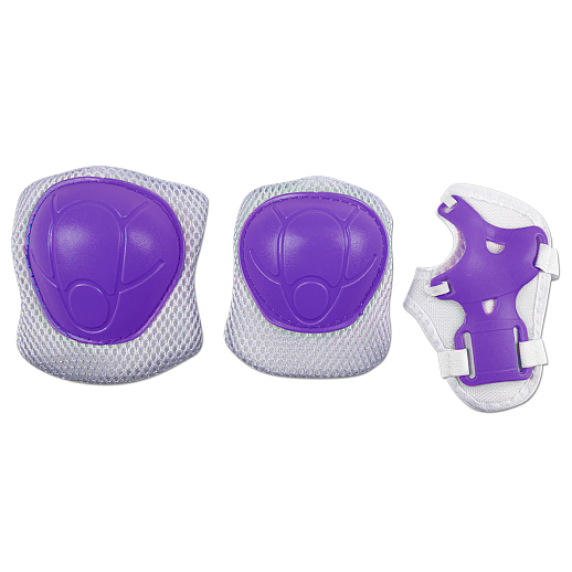 Набор роликов-квадов CITYRIDE, с принтом кошки, шлем, комплект защиты, сумка, колёса PU, текстильный мысок, подшипники ABEC7, фиолетовый-белый, в/к 5сл гофорокартон в Джамбо Тойз #4