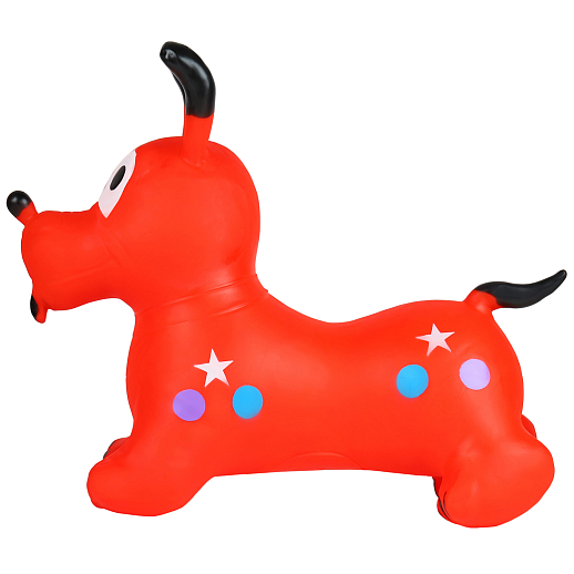Животное-прыгун "Собака", 1300г, ПВХ, цвет Красный, 52*48*26 см  в Джамбо Тойз #2