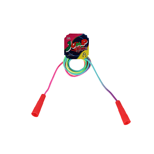 Скакалка, 2.2- 2.3м, веревка пластик, ручки разноцветный пластик,микс, в наборе 30 шт в Джамбо Тойз #3