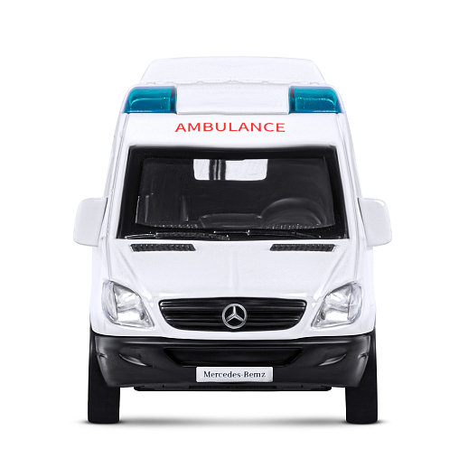 ТМ "Автопанорама" Машинка металлическая 1:53 Mercedes-Benz Sprinter, скорая помощь, откр. двери, инерция, в/к 17,5*12,5*6,5 см в Джамбо Тойз #7