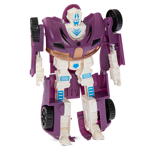 Робот-трансформер, цвет фиолетовый,  в /к 16*5,5*24см в Джамбо Тойз #8