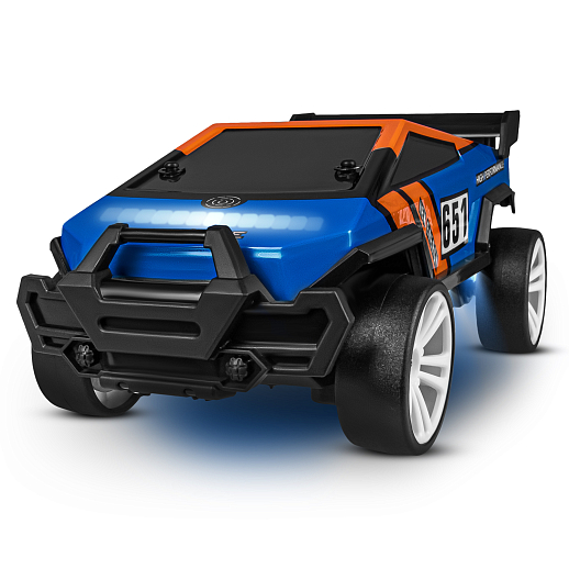 Р/у скоростная машина для дрифта,1:18,подсветка корпуса и днища, запасн. колеса, конусы 4шт.,цвет синий,с аккум, в/к 34*20,5*17,5см в Джамбо Тойз #10